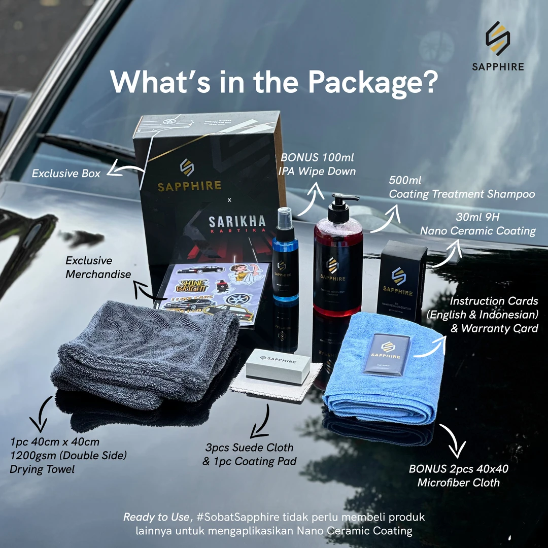 Sapphire x Sarikha Kartika Ammunition Box | 9H Nano Ceramic Coating - Gambar 2